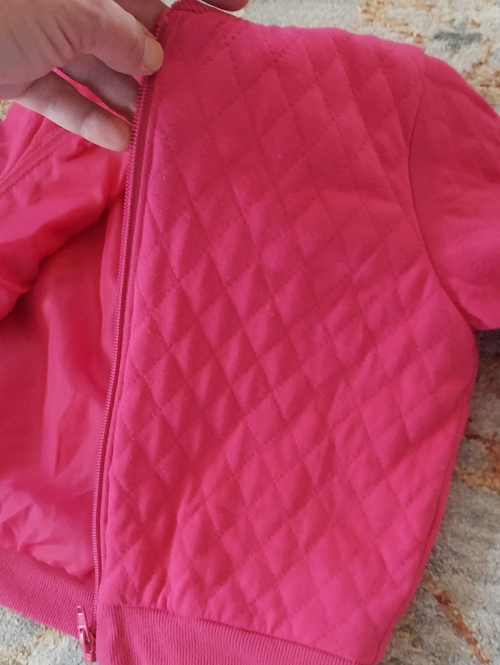 Quilted Pink Spring/Fall Jacket - Picture 3 of 7